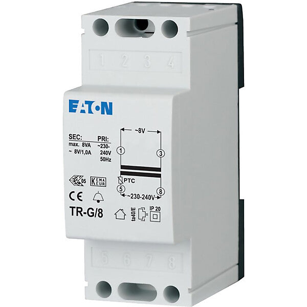 Eaton Klingeltransformator 8V/1A TR-G/8